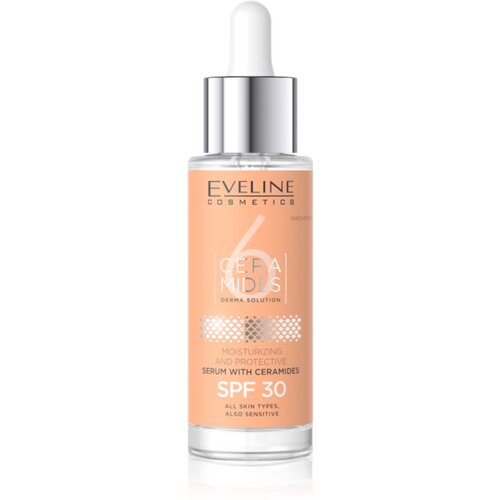 Eveline Cosmetics 6 Ceramides za&amp;scaron;titni serum za suhu i osjetljivu kožu SPF 30 30 ml Slike