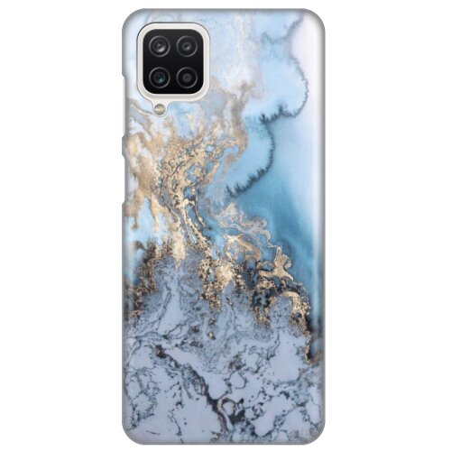 maska silikonska print za samsung A125F galaxy A12 blue gold marble Slike