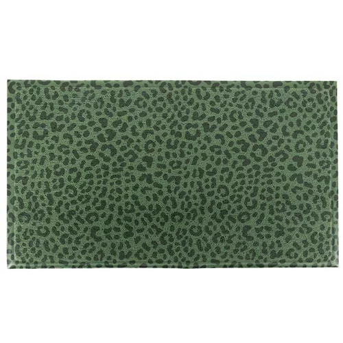 Artsy Doormats Krpa Green Leopard Doormat