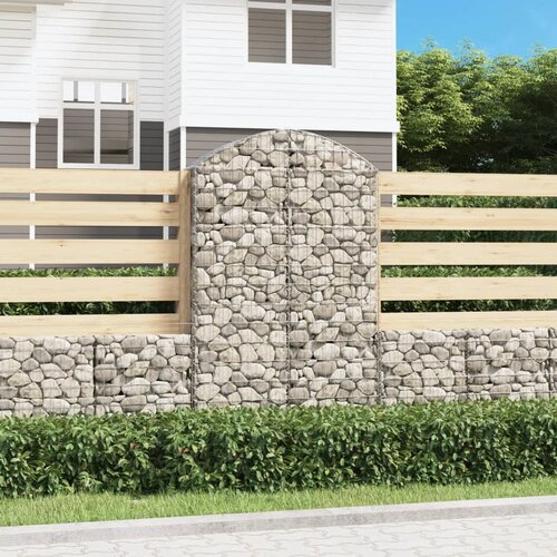  Gabionska ko&scaron;ara s lukom 100x30x160/180 cm pocinčano željezo Cijene