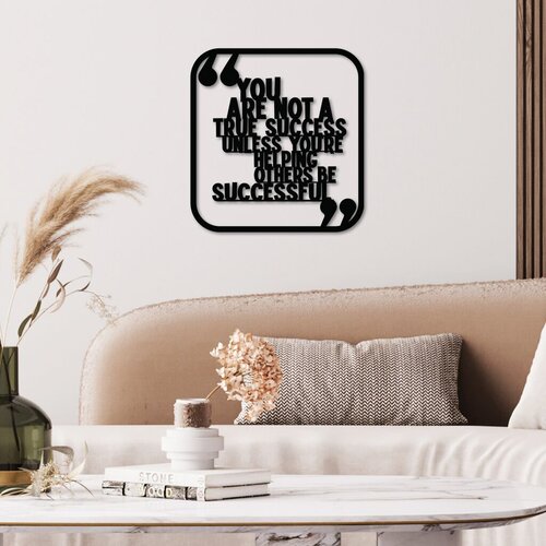 Wallity Zidna dekoracija Jon Gordon, 50 x 50 cm, Crna Cene
