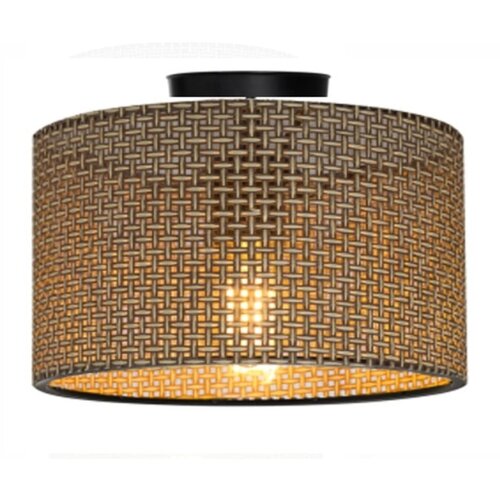Squid Lighting rjava stropna svetilka s tekstilnim senčilom ø 38 cm Goza Cene