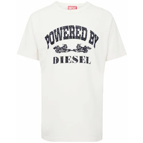 Diesel Majica 'T-RUST' marine / bela