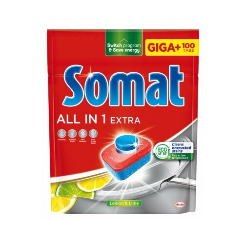 Somat all in 1 extra tablete za pranje posuđa 100kom Cene