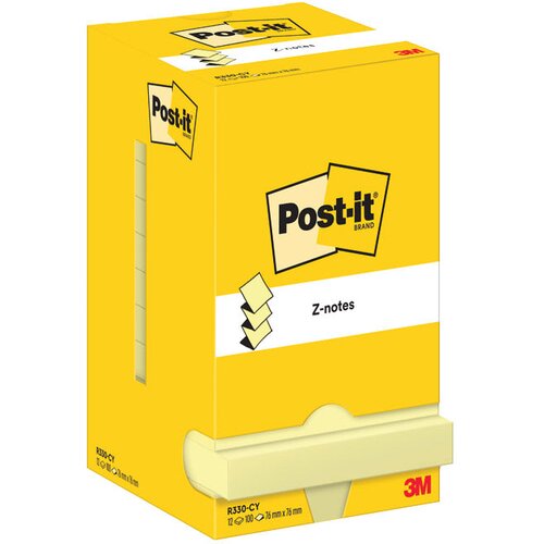 Blok SAMOLJEPLJIV "Z" 76X76MM 10X100L POST-IT 3M.R330 ŽUTI Cene