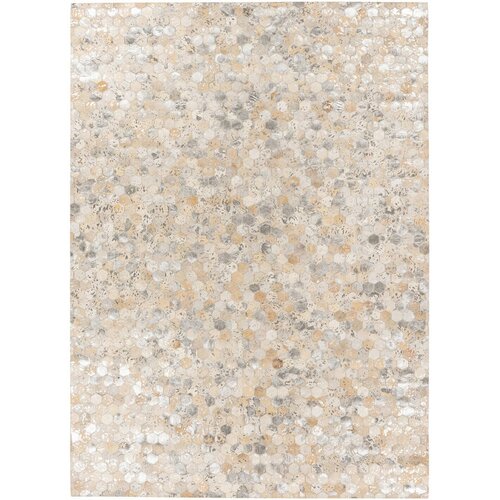 Kayoom USNJENA PREPROGA 160/230 cm srebrne barve Slike