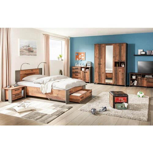 Premium Living nočna Omarica Baghira, Rjava, Temno Siva Slike