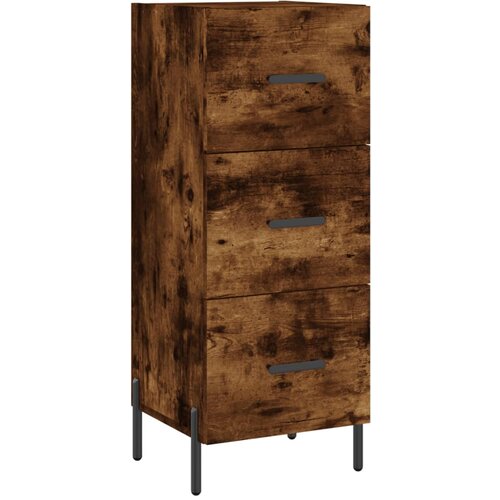 Maison Chic Komoda - Predalnik dimljeni hrast 34,5x34x90 cm inženirski les, (21718569) Cene