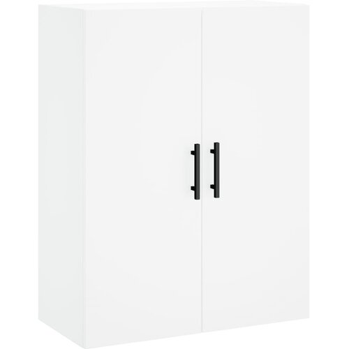  Visoka komoda bijela 69,5x34x180 cm konstruirano drvo Slike