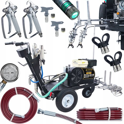 Rosfix Stroj Za Označevanje Cest Powerxcellence Helix C &ndash; 9P Motor Z Notranjim Zgorevanjem, 23 Mpa, 12 L/Min, 2 Pi&scaron;toli, 2 Cevi Po 15 M, Elektronski, (5000212316) Cene