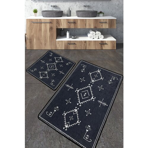 Hanah home set 2 prostirke za kupatilo Tamnosivi Cene