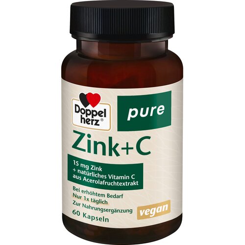 Doppelherz pure cink + vitamin C - 60 kaps. Slike