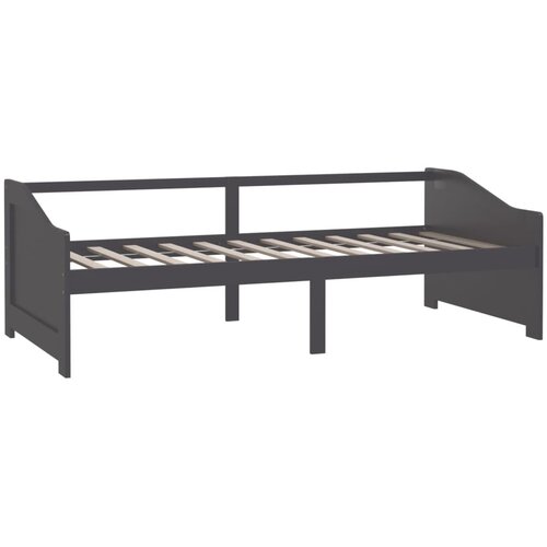  Trosjed / dnevni ležaj tamnosivi 90x200 cm od masivne borovine Slike