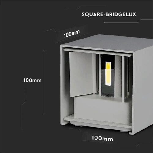  Spolja&amp;scaron;nje zidno LED svetlo 11W/230V 4000K IP65 sivo Slike