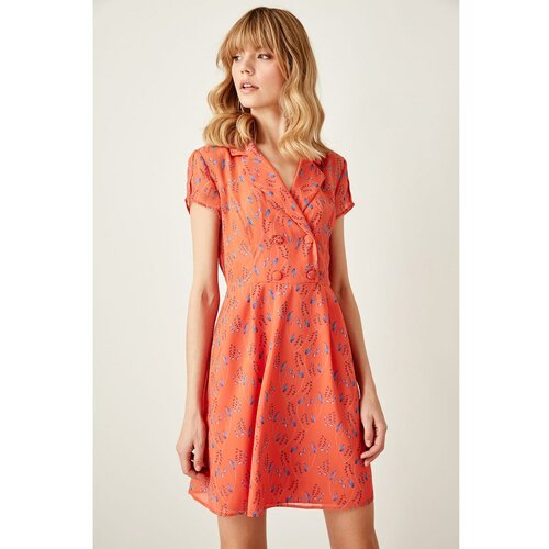 Trendyol narančasta haljina s detaljima Slike