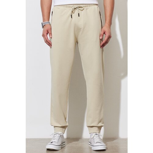 ALTINYILDIZ CLASSICS Men's Beige Standard Fit Regular Cut Sweatpants Slike