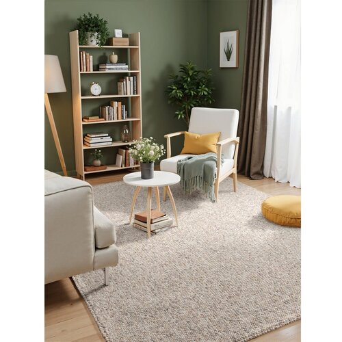 Elle Decoration Sivi/krem periv tepih 200x290 cm Rocco Dark Cream &amp;ndash; Slike