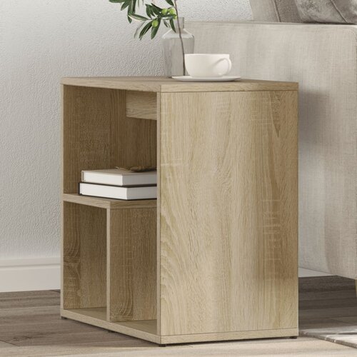 vidaXL Stranska mizica 2 kosa sonoma hrast 50x30x50 cm iverna plošča Cene
