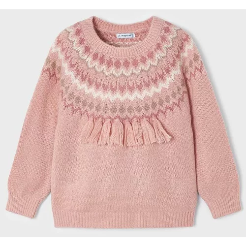 Mayoral Otroški pulover roza barva