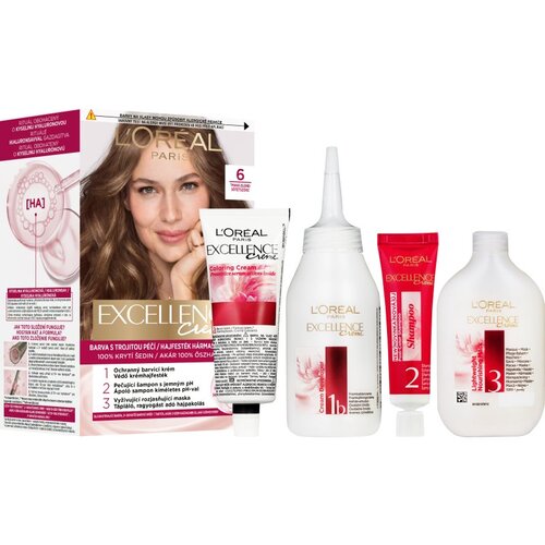 L&amp;acute;Or&amp;eacute;al Paris Excellence Creme boja za kosu nijansa 6 1 kom Slike