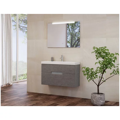 Tboss kopalniška omarica z umivalnikom Slim 80, beton