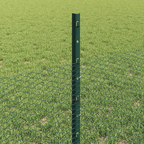  Heksagonalna ograda s stubom 100 x 0,5 m Čelik premazan PVC-om Slike