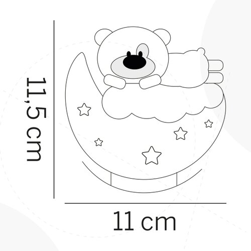  ONLI - LED Punjiva dečija noćna lampica NUVOLINA LED/2,5W/5V meda/plava Slike