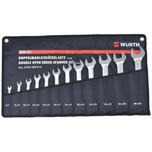 W&amp;uuml;rth red stripe set duplo-vilju&amp;scaron;kastih ključeva ok 6-32, 12 komada (5754104912) Slike