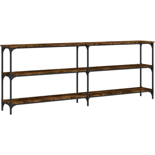  Konzolni stol boja hrasta 200x29x75 cm od konstruiranog drva Slike