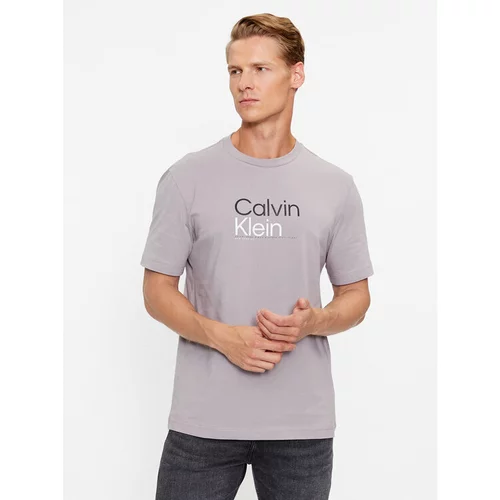 Calvin Klein Majica K10K111841 Siva Regular Fit