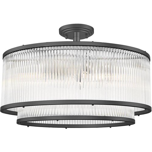 Brilagi Plafonski luster RAMOS 6xE14/60W/230V crna Slike