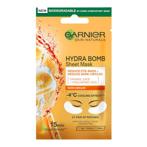 Garnier Skin Naturals maska za predel pod očmi - Eye Tissue Mask For Dark Circles Cene