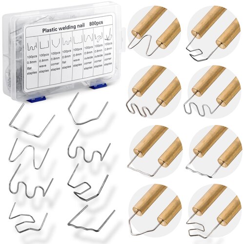 Humberg plastic welder staples set - 800 high-quality staples for versatile repairs, (21740638) Cene