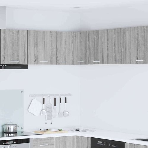 vidaXL viseći ormarić zidne riga siva sonoma i bijela 57 x 57 x 40 cm Cijene