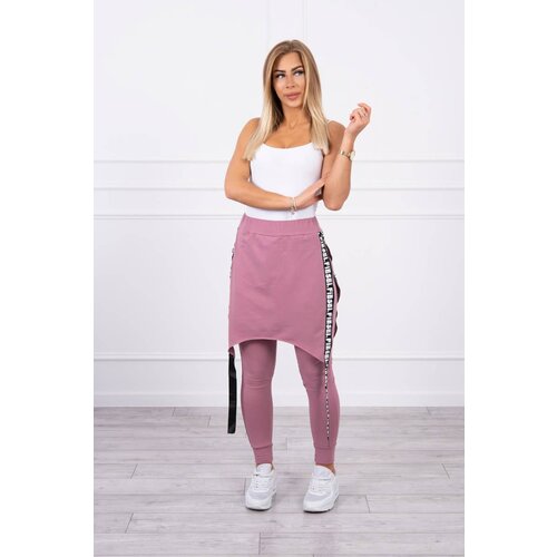 Kesi Pants/suit with selfie lettering dark pink Slike