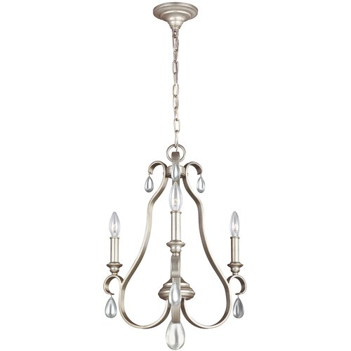 Elstead Lighting Elstead Dewitt Lestenec 3 svetlobe, srebrna barva, E14, (22099774) Slike