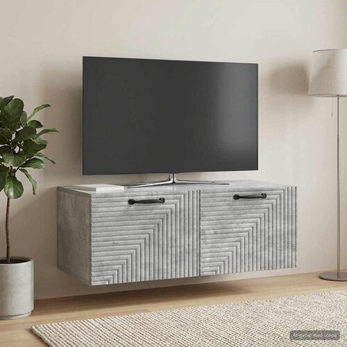  ormar za zid Zidne Betonska siva 78,5 x 41 x 30 cm Slike