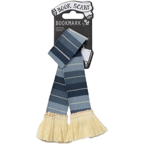 That Company Called IF Book Scarf - Bukmarker - Book Scarf, Grey & Cream Cene