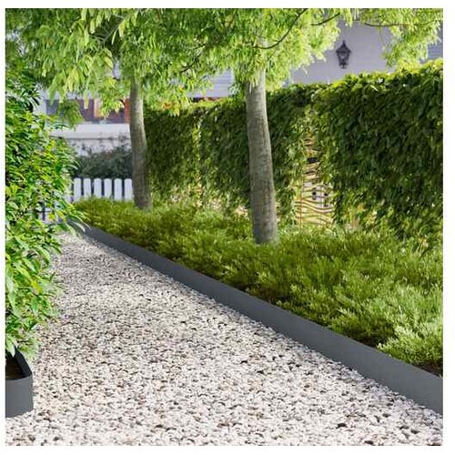 VidaXL Ograda oko Travnjaka 30 kom. 100 x 12 cm Čelik Antracit - Antracit 30 12 cm Slike