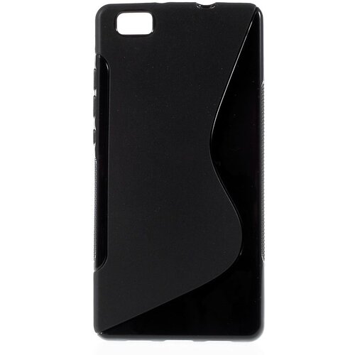  Gumijasti / gel etui S-Line za Huawei P8 - črni Slike