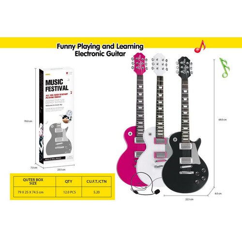  Otro&scaron;ka kitara + mikrofon povezan z instrumentom - roza Cene