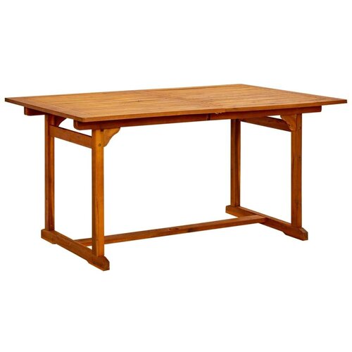 VidaXL Vrtni blagovaonski stol (150 - 200)x100x75 cm od drva bagrema Slike