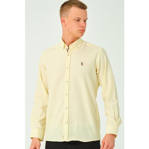 Dewberry G674 MEN'S SHIRT-YELLOW-2 Cene