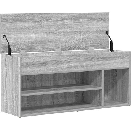  Klupa za cipele boja hrasta 102x30,5x45 cm konstruirano drvo Slike