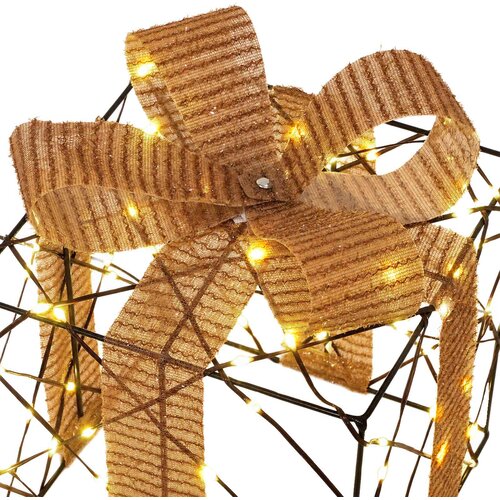  Osvijetljena božićna kutija za poklone 3 kom. 150 LED lampica Slike