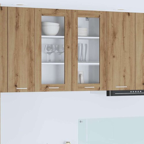 vidaXL viseći ormarić s policom riga umjetnički hrast 80 x 31 x 80 cm Cene