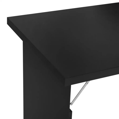  Zidni sklopivi stol uključujući ploču za pisanje 60 cm x 94 5 cm x 147 cm crni Slike