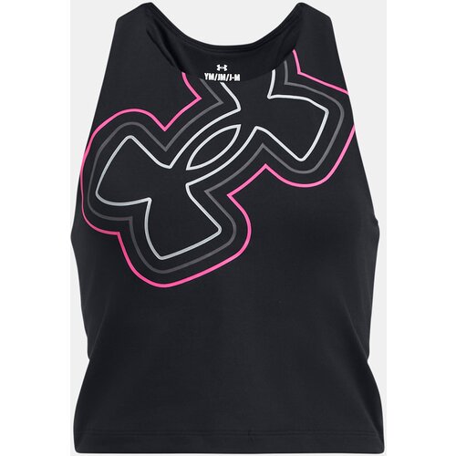Under Armour Tank Top Motion Branded Crop Tank - BLK - Girls Slike