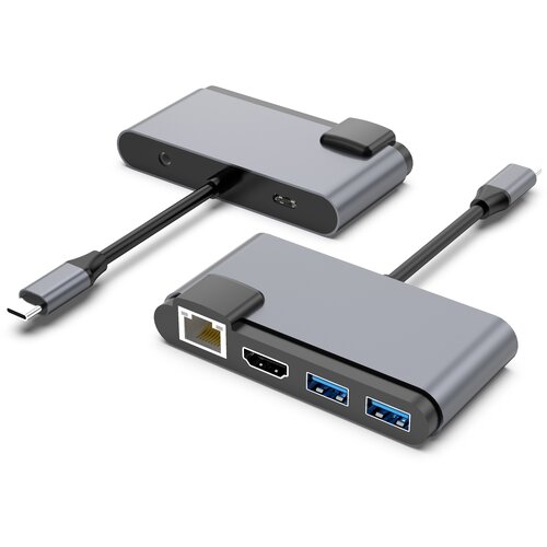 INF 6-v-1 zvezdi&amp;scaron;če usb-c s hdmi, RJ45 in usb 3.0, (21778800) Slike