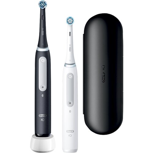 Oral-b električna zobna ščetka iO 4 dvojno pakiranje črna/bela Cene